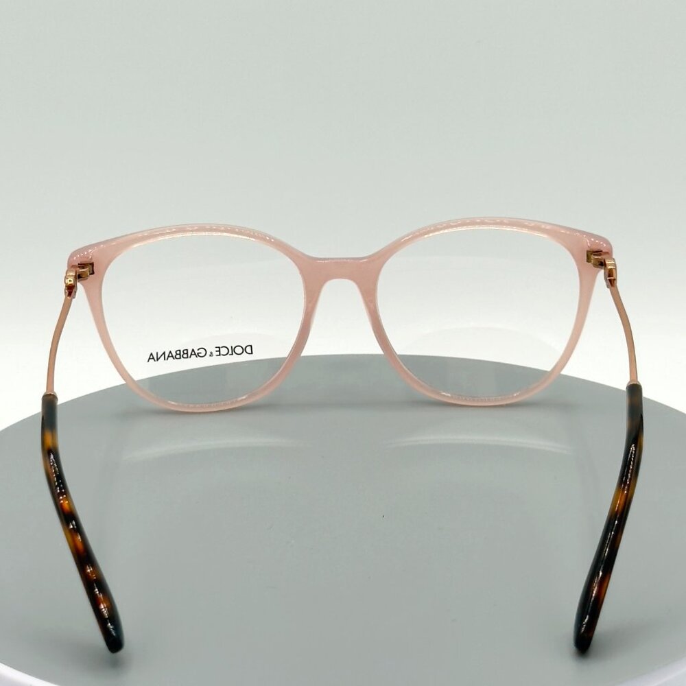 Dolce & Gabbana Eyeglasses Frames DG 3363 3384 54-18-145 Pink Rose Gold Tortoise - Picture 6 of 9
